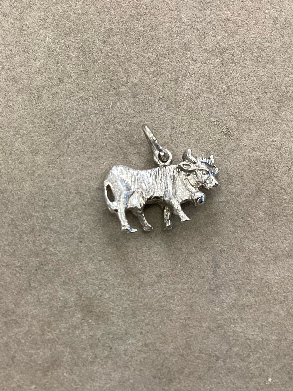 ROC 925 Sterling Silver Vtg Cow Charm